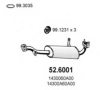 SUZUK 1430060A30 Middle Silencer